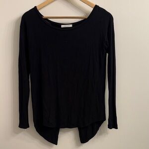 GUC black long sleeve w/ split back